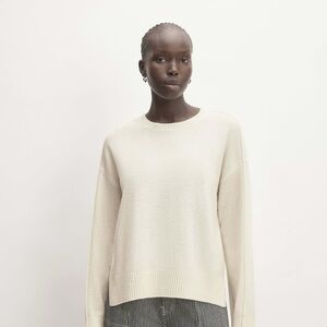 Everlane Good Merino Wool Cream Crewneck Sweater